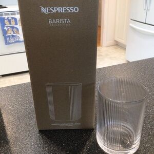 2 Nespresso large Barista Mixologist glasses